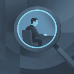 Depiction of financial advisor encompassed in a magnificent.