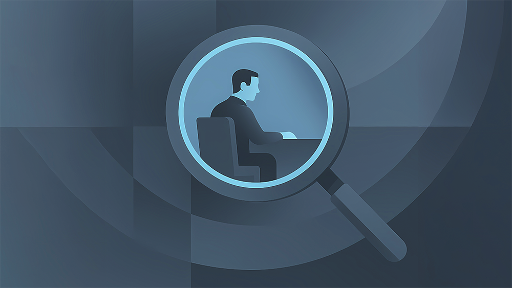 Depiction of financial advisor encompassed in a magnificent.